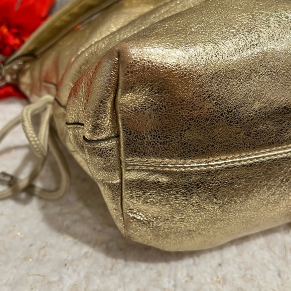 Authentic COACH POPPY Gold Star Shoulder Tote 16050 - Picture 9 of 12